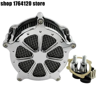 

All Chrome Air Filters Cleaner Filter Motorcycle CNC Crafts Aluminum For Harley Sportster XL 48 883 1200 2004-2017 2018 2019