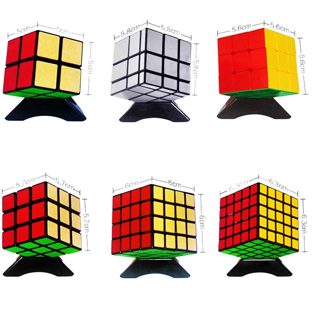 2x2x2 3x3x3 4x4x4 5x5 искусственный комплект 3*3*3 2*2 4*4 5*5 зеркальный куб ShengShou Cubo Megico для дети