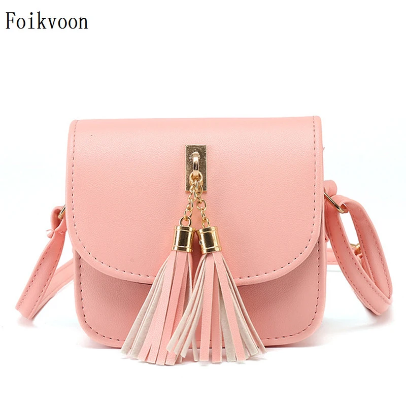 Foikvoon New Arrival Fashion 2017 Small Chains Bag Women Candy Color Tassel Messenger Bags Female Handbag Shoulder huismerk kopen in de aanbieding Foikvoon New Arrival Fashion 2017 Small Chains Bag Women Candy Color Tassel Messenger Bags Female Handbag Shoulder huismerk kopen in de aanbieding