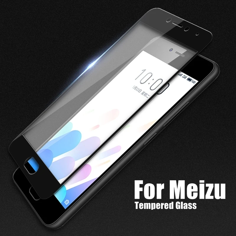 Цветное полное покрытие из закаленного стекла для Meizu m5c M 5C Взрывозащищенный
