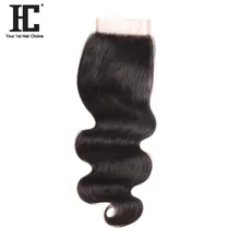 HC Hair Products 100% Remy Body Wave Human Hair Free Part With Baby Hair 130% Density 8-18inch Natural Color Can Be Dyed