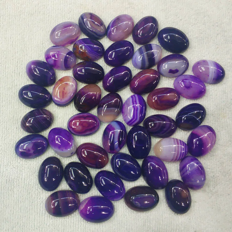 

Fashion good quality natural purple stripe Onyx Oval CABOCHON 13x18mm beads for jewelry making wholesale 30pcs/lot free