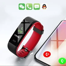 ID115C ID115 HR плюс цветной умный Браслет фитнес и трекер сна шагомер пульсометр умный Браслет PK MI band