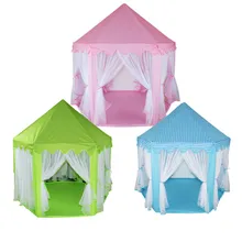 [] Очень красивый Крытый Открытый Замок принцессы Дом Палатка складной ребенок девочка парк Пикник праздник игра игровая палатка подарок игрушка