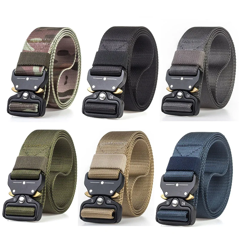 

Outdoor tool Adjustable Military Tactical Nylon Belt Straps Adventure Hunting Combat Safety Multifunctional Training Waist belt