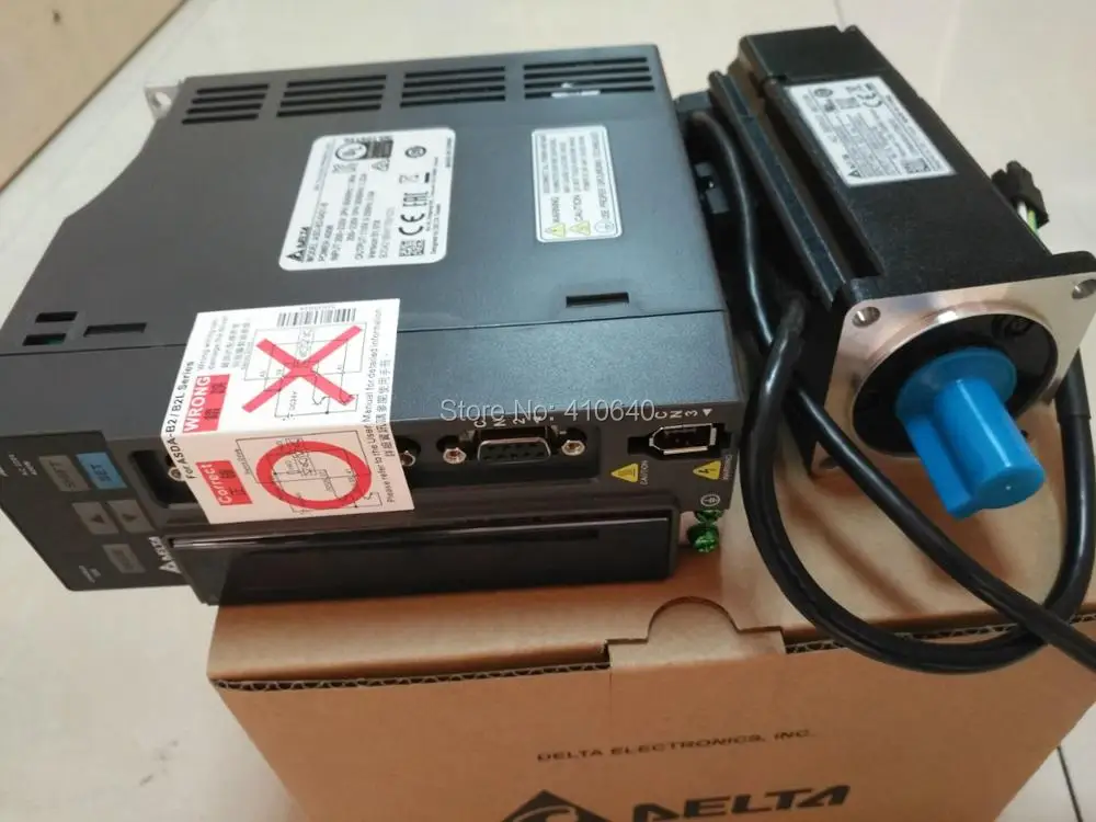 Подлинная Дельта 400 Вт Servo Двигатель ECMA C20604RS и сервопривод ASD B2 0421 B с полным