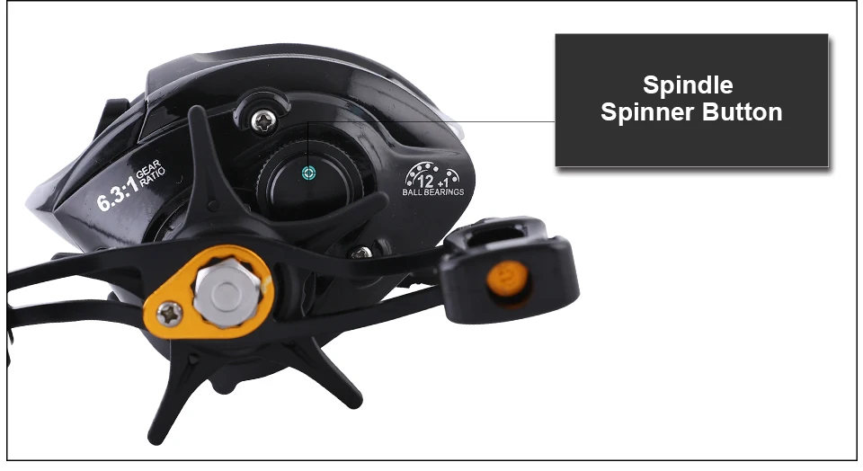 GLUREE Super Light Carbon Body Baitcasting Fishing Reel 12+1BB 6.31 Left  Right Hand Lure Fishing Reel FreshSalt Water Tools (16)