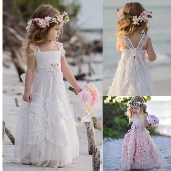 dusty pink and white dress