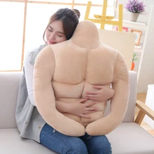 Soft Stuffed Toys Muscle Man Plush Toy Pillow Boyfriend Arm Plush Doll Girlfriend's Best Birthday Gift Sleeping Pillow