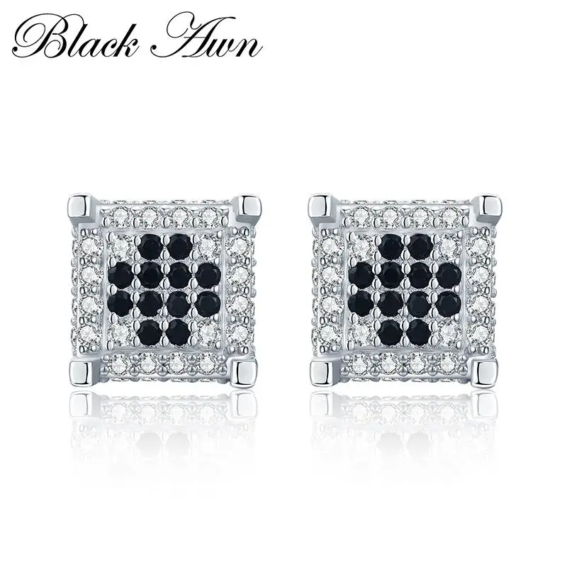 Женские серьги гвоздики из серебра 925 пробы T192|stud earrings|engagement jewelry |