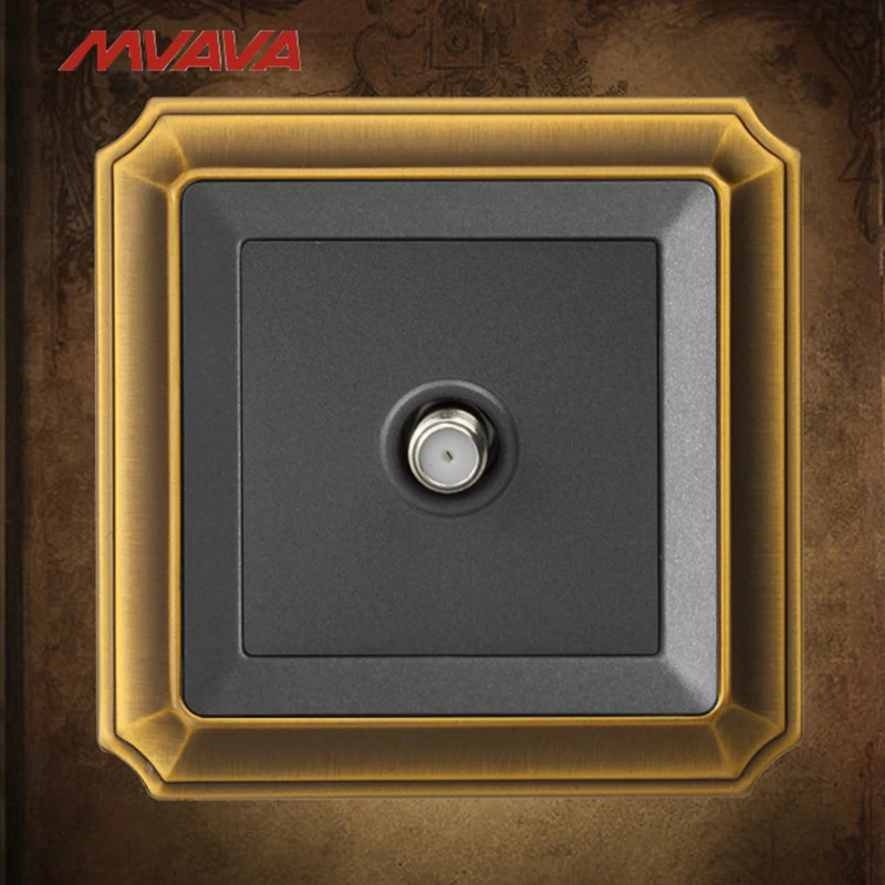 

MVAVA Satellite TV Receptacle Smart Home Hotel Socket Cable Satellite Television Outlet Wall Plug Free Shipping