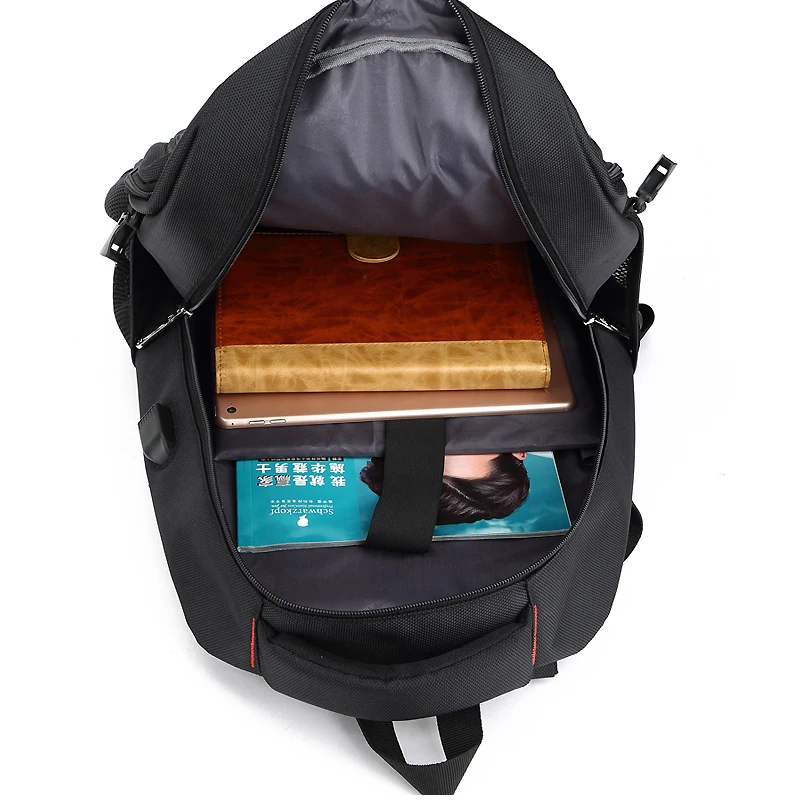 New Casual Nylon Laptop Backpack Men' Travel Backpack School Bags Teenager Backpack Men Notebook Computer Bags Large Capacity