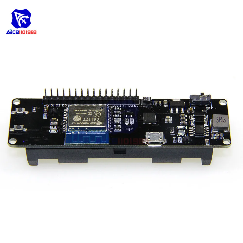 Чехол с аккумулятором 18650 для WeMos D1 ESP8266 мини Wi Fi беспроводной модуль NodeMcu макетная
