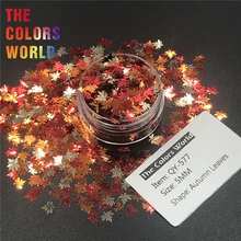 TCT-242 Осенняя форма листа 5 мм кленовые листья блеск для ногтей Декоративный гель блеск для лица макияж материалы для рукоделия DIY украшения