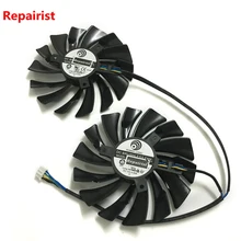 2pcs/lot GPU RX 470/570 ARMOR cooler Video Card fan For Radeon RX570 MSI RX470 ARMOR Graphics Card Cooling system as replace