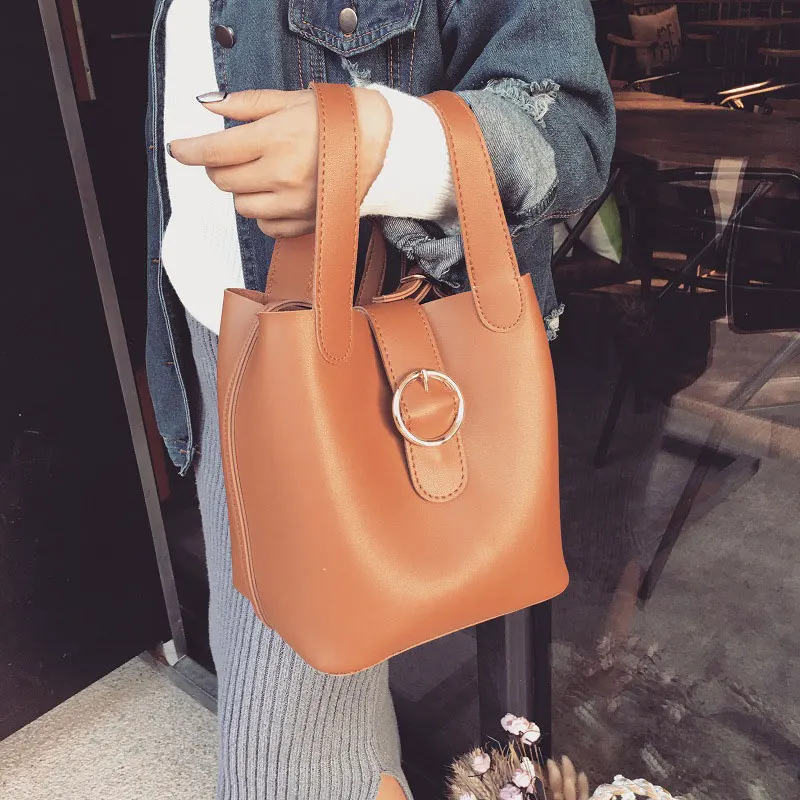 

2017 New Bags Handbag Women Fashion Shoulder Bag Designer Handbags High Quality PU Leather Ladies Bucket Casual Tote Bag