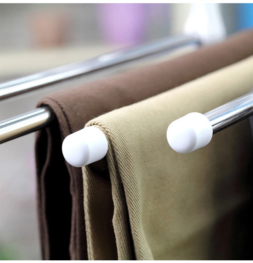 DINIWELL многофункциональные вешалки для брюк телескопические из нержавеющей стали вешалки против морщин двойной крюк шкаф для сортировки одежды
