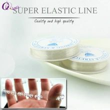 1 рулон эластичная линия 10 метров Кристалл Бисероплетение нить провода 0,4-1 мм тянущийся шнур для ожерелья браслет аксессуары DIY