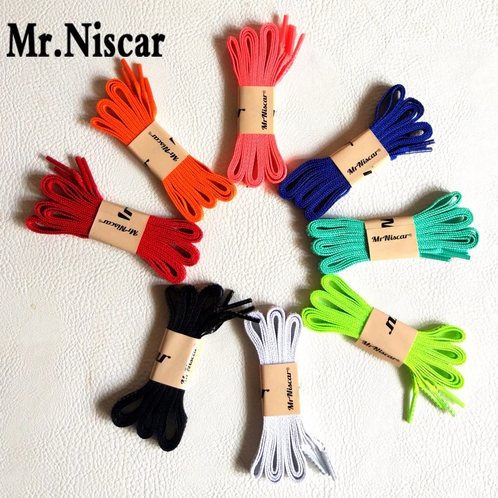 

Mr.Niscar 1 Pair Reflective Shoelaces Visibility Flat Shoe Laces Running Cycling Safty Shoestring Fashion Party Camping Strings