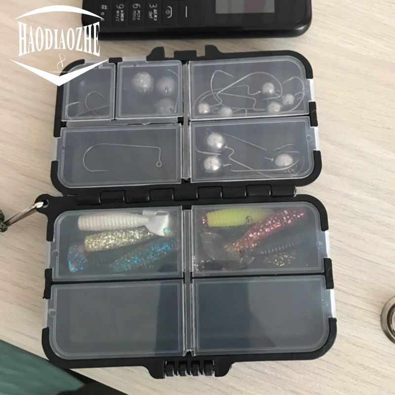 8 Compartment Waterproof Plastic Fishing Lure Bait Hook Tackle Box Case Storage