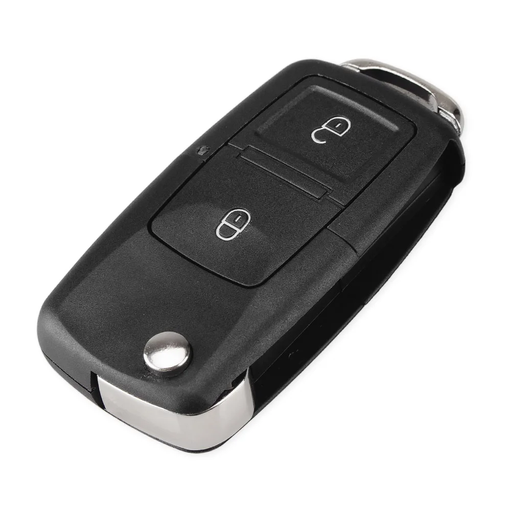 KEYYOU 2 3 кнопки дистанционного ключа автомобиля оболочка для Фольксваген Бора Passat Golf Polo Jetta Touran АВТО без ключа чехол не лезвие