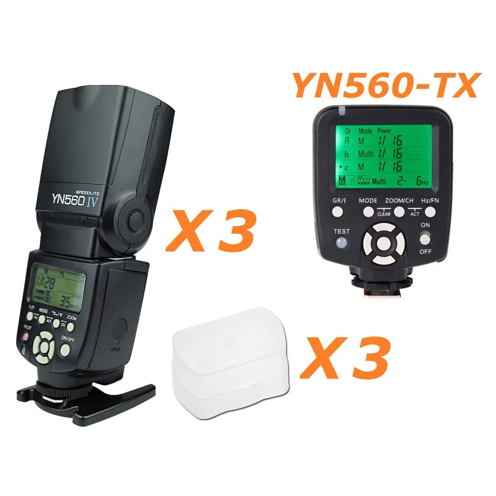          3 . Yongnuo YN-560IV 560IV    Speedlite - + YN560-TX     Nikon D100 D90 D80 D70s