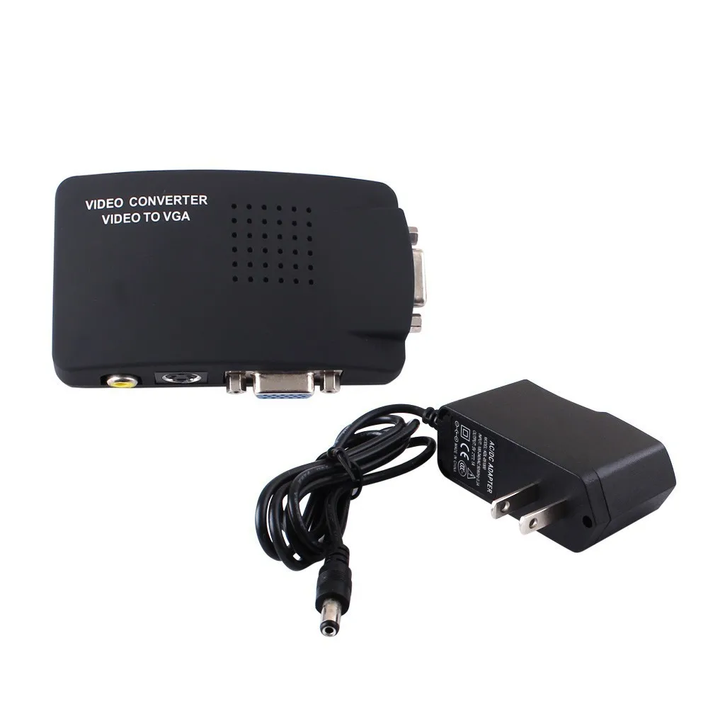 

SVDEO TO VGA Computer Monitor AV TO VGA Converters Switches