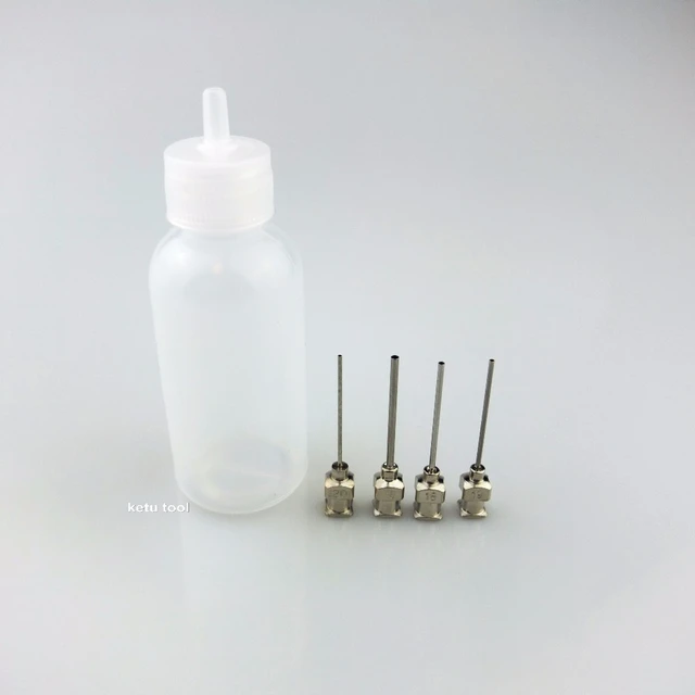 1oz Plastic Applicator Bottle & 1-inch Stainless Steel Tips , Fine Tip Glue  Applicator Bottle - AliExpress