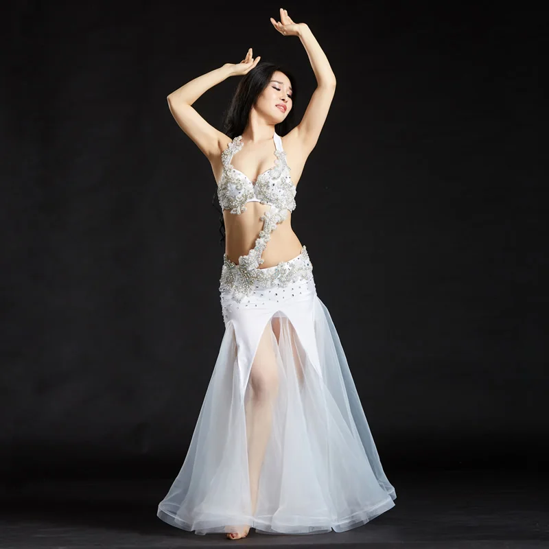 Wuchieal Falda De Danza Del Vientre Para Mujer, Faldas Completas De Gasa Tribal, Falda De Gladiador Animadora (negro