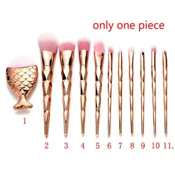 

GUJHUI 11PCS Nylon Makeup Brushes set eyeshadow Make Up Foundation Eyebrow Eyeliner Blush Cosmetic Concealer Brushes 5U1206