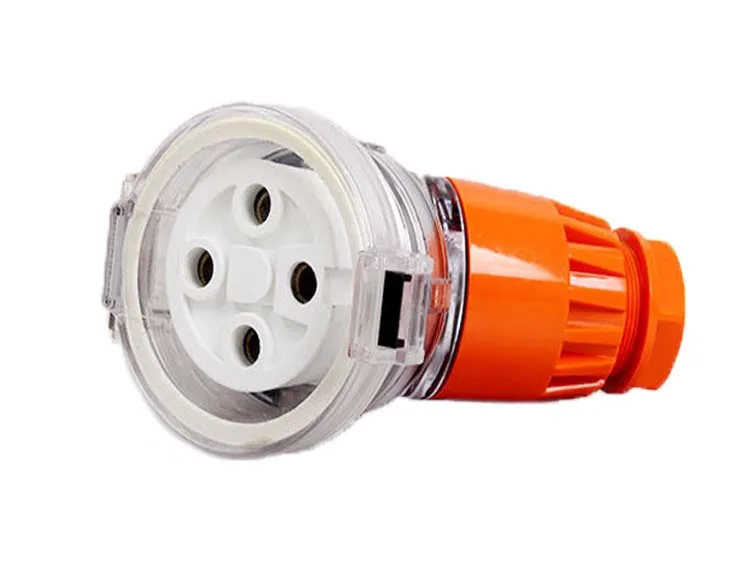 

Free Shipping 4Pin 500V 32A Australian Standard Round Pin IP67 Industrial Waterproof Socket 56CSC432