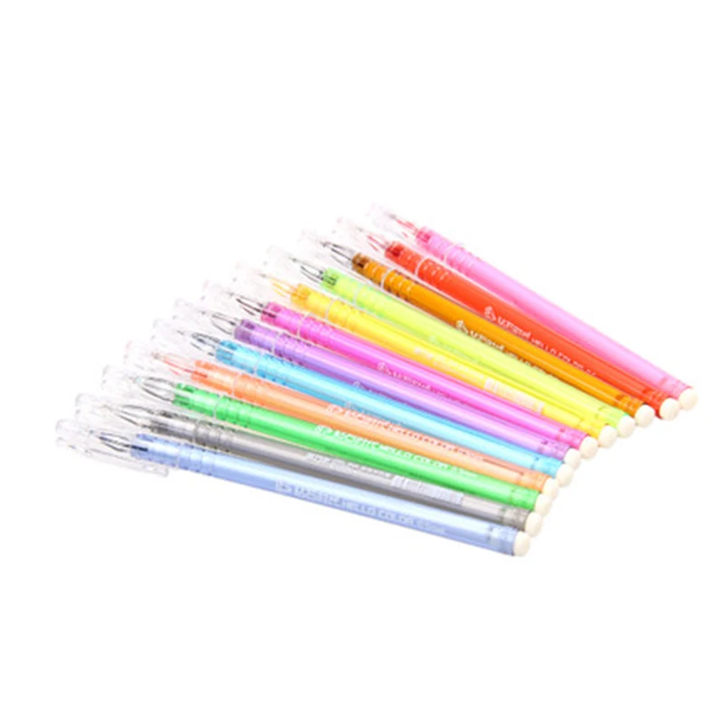 0,5 мм 12 цветов набор красочные тонкие линии гелевые ручки для эскиза маркер для рисования для набросок рисунок для письма для офиса школьные наборы для рисования