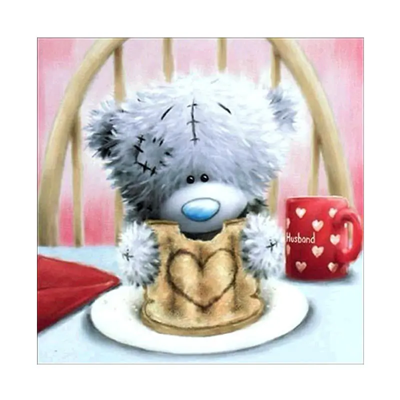 

30*30cm Diamond Painting Cross Stitch Teddy Bear Mosaic Pasted Embroidery Crystal DIY Drawing Crafts Dropshipping FAS