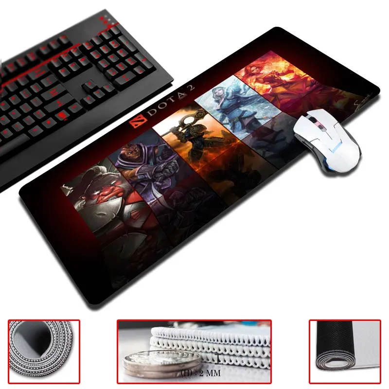  MaiYaCa Gaming Mouse Pads The Dota 2 Ultimate Natural Rubber Gamer 30x60/70/80/90cm Size Game Compu