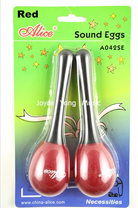 Alice A042SE Colourful Long Handle Sound Eggs Maraca Percussion Shaker s