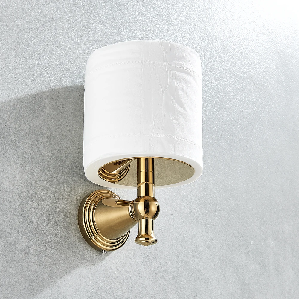 

Bathroom Paper Holder Wall Mounted Classic Antique Brass/gold/chrome Toilet Paper Holder Towel Paper Rack Bathroom Accessories
