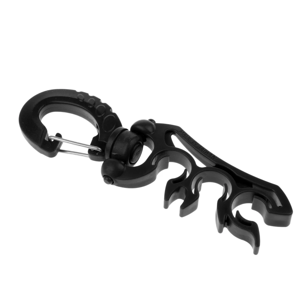 Perfeclan Scuba Diving Triple 3 Hose Regulator and Gauge Holder Clip Retainer Gear Equipment Dive Hose Holder