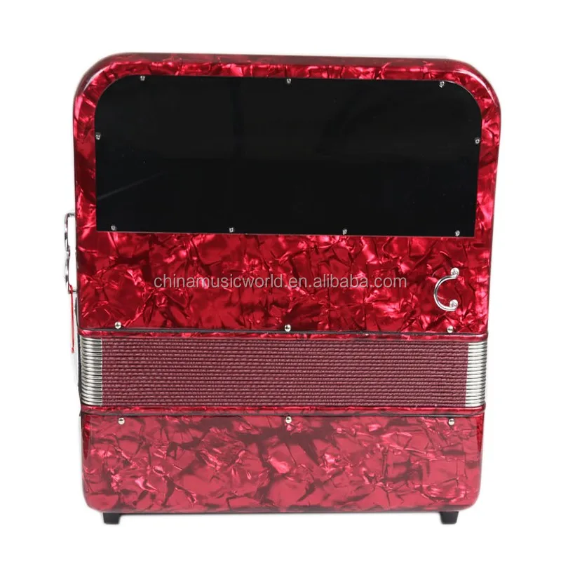 Afanti Super popular 72keys 96Bass Red Piano Accordion AFA-56 button accordion sale