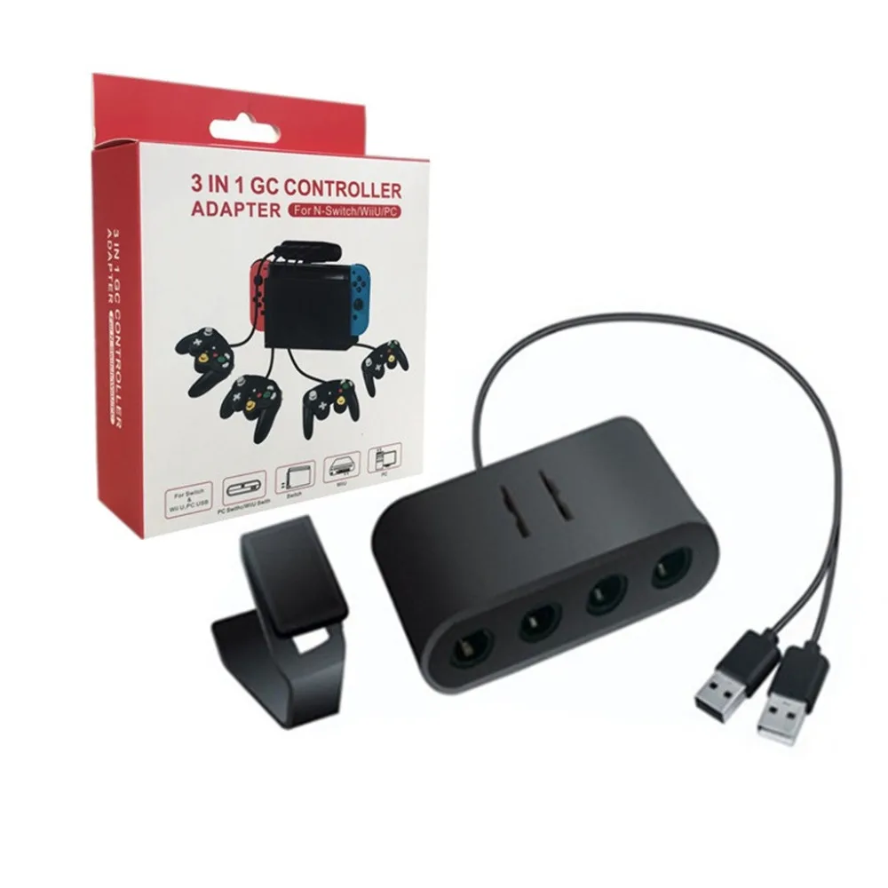 3in1 Converter For Nintendo SwichForWii UPC 4Port USB for Gamecube Controller Adapter 40MAY31 (4)