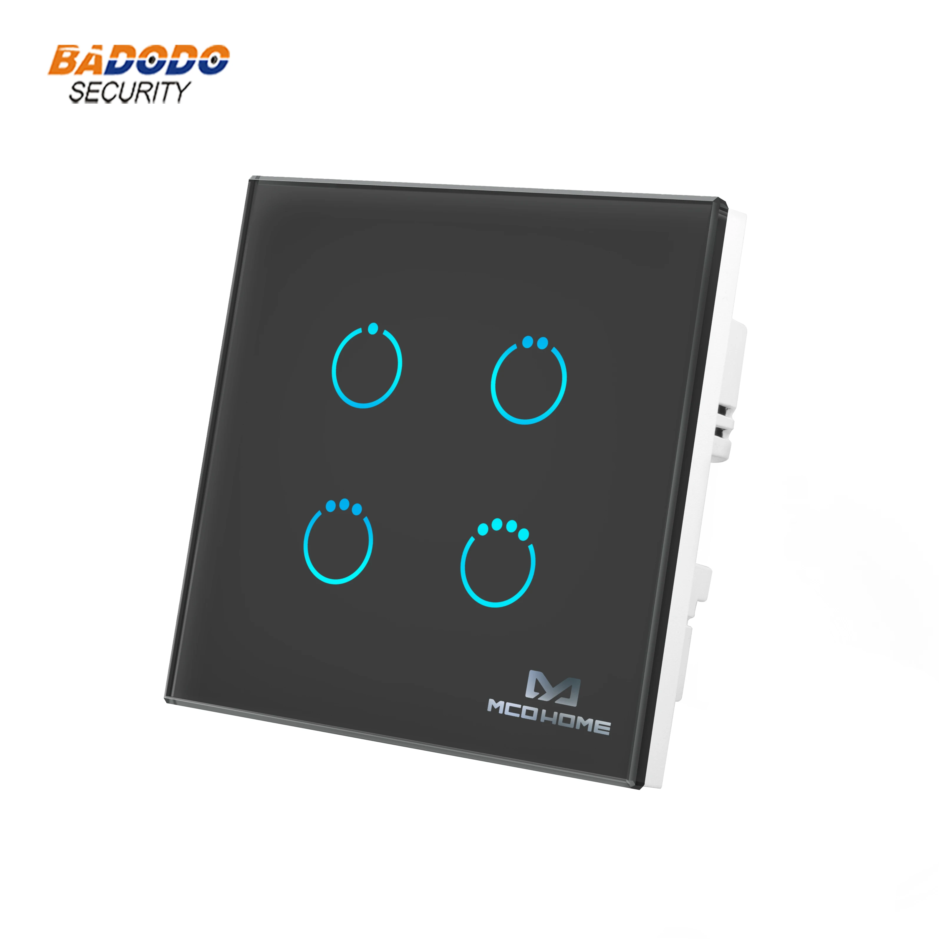 Z Wave Plus MCOHOME сенсорный Панель выключатель питания MH S314 EU868.42MHz 4 gang Вкл/выключите