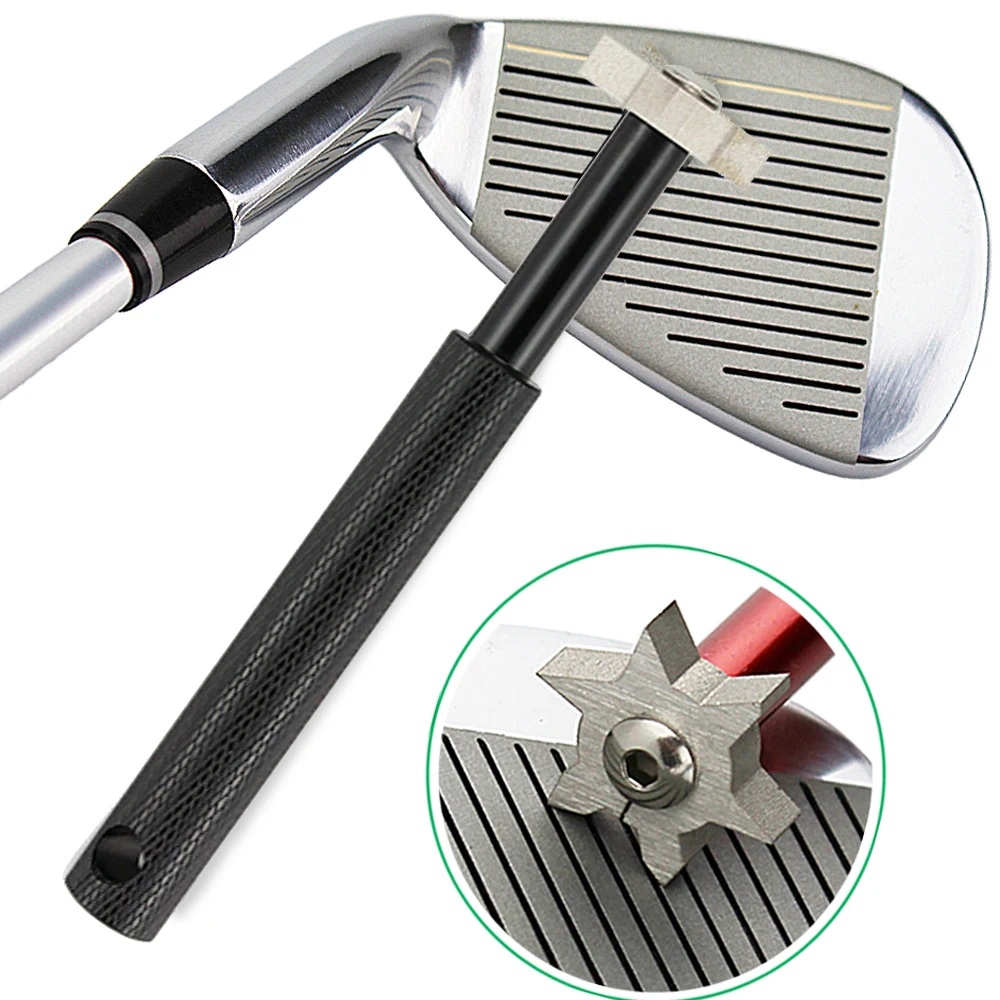 1Pcs Golf Groove Tool Golf Iron Wedge Club Groove Sharpener Cleaner Golf Club Clear Tool V U Blade 6 color golf accesories