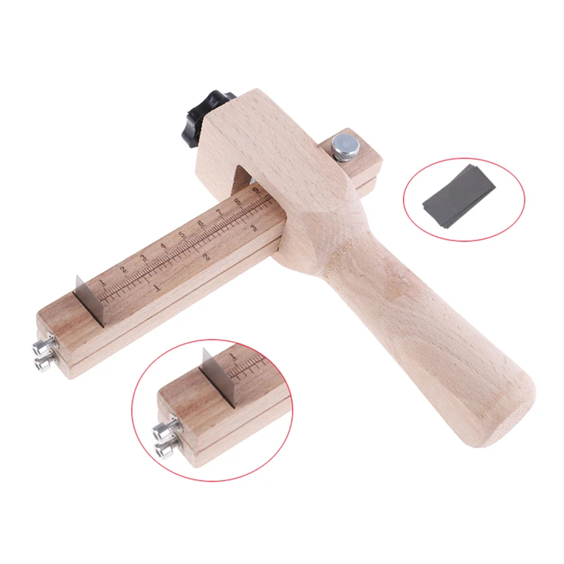 

Adjustable Leather Craft Cutter Strap Belt New Arrival DIY Hand Cutting Tools Wooden Strip Cutter With 5 Sharp Blades