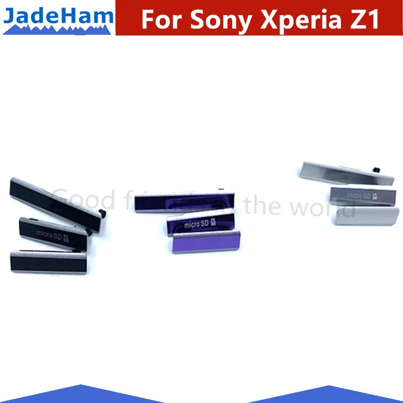 

USB Charging Port Dust Plug Cover / Micro SD Port / SIM Card Port Slot Waterproof for Sony Xperia Z1 L39H C6902 C6903