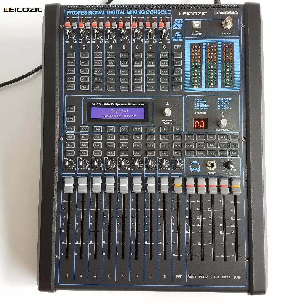 Leicozic Профессиональный цифровой миксер DGM840 8 канальный миксер|mixer rack|mixer audio digitalmixer