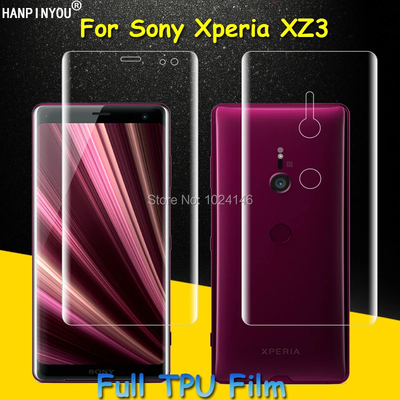 Front / Back Full Coverage Clear Soft TPU Film Screen Protector Sony Xperia XZ3 6.0\ Front / Back Full Coverage Clear Soft TPU Film Screen Protector Sony Xperia XZ3 6.0\