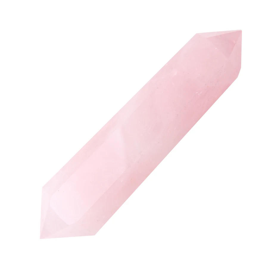 Натуральный камень резной шарик 90-100 мм розового кварца двойная точка скипетр фэн-шуй Чакра Исцеление Кристалл Рейки