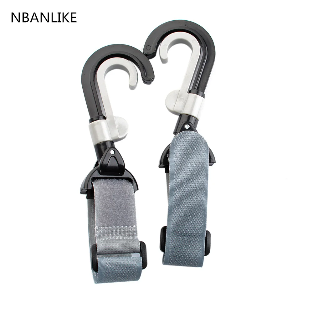 

2Pcs Infant Baby Stroller Hook Holder Pram Double Rotate Hook Pushchair Hanger