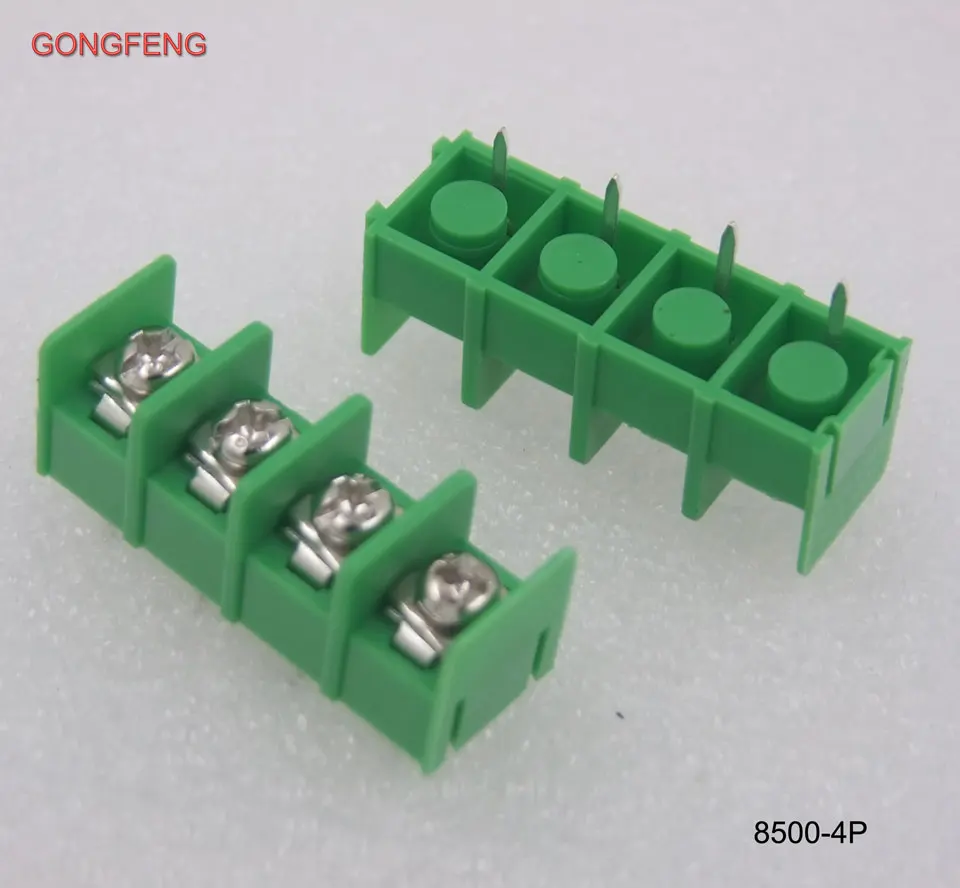 

GONGFENG 100pcs NEW 8500-4PTerminal Connector 8.5mm pin Fence Type Pitch Splicing Special Wholesale Shipping to Russia