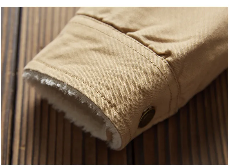 MuLS Winter Trucker Jacket Men Autumn Bomber Jacket Coat Cotton Fleece Spring Stand Collar Windproof Male Outwear Mens 2019 New 12