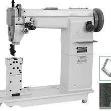 Двойной иглы пост кровать Швейная машина с фунцкией шитья закрытых стежков, промышленных швейных машин, товары будут отправлены DHL FedEx UPS